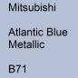 Preview: Mitsubishi, Atlantic Blue Metallic, B71.